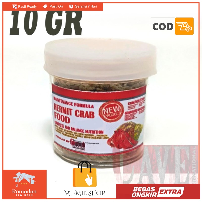 

Makanan pelet instan kelomang umang keong pompongan 25gr - 10gr