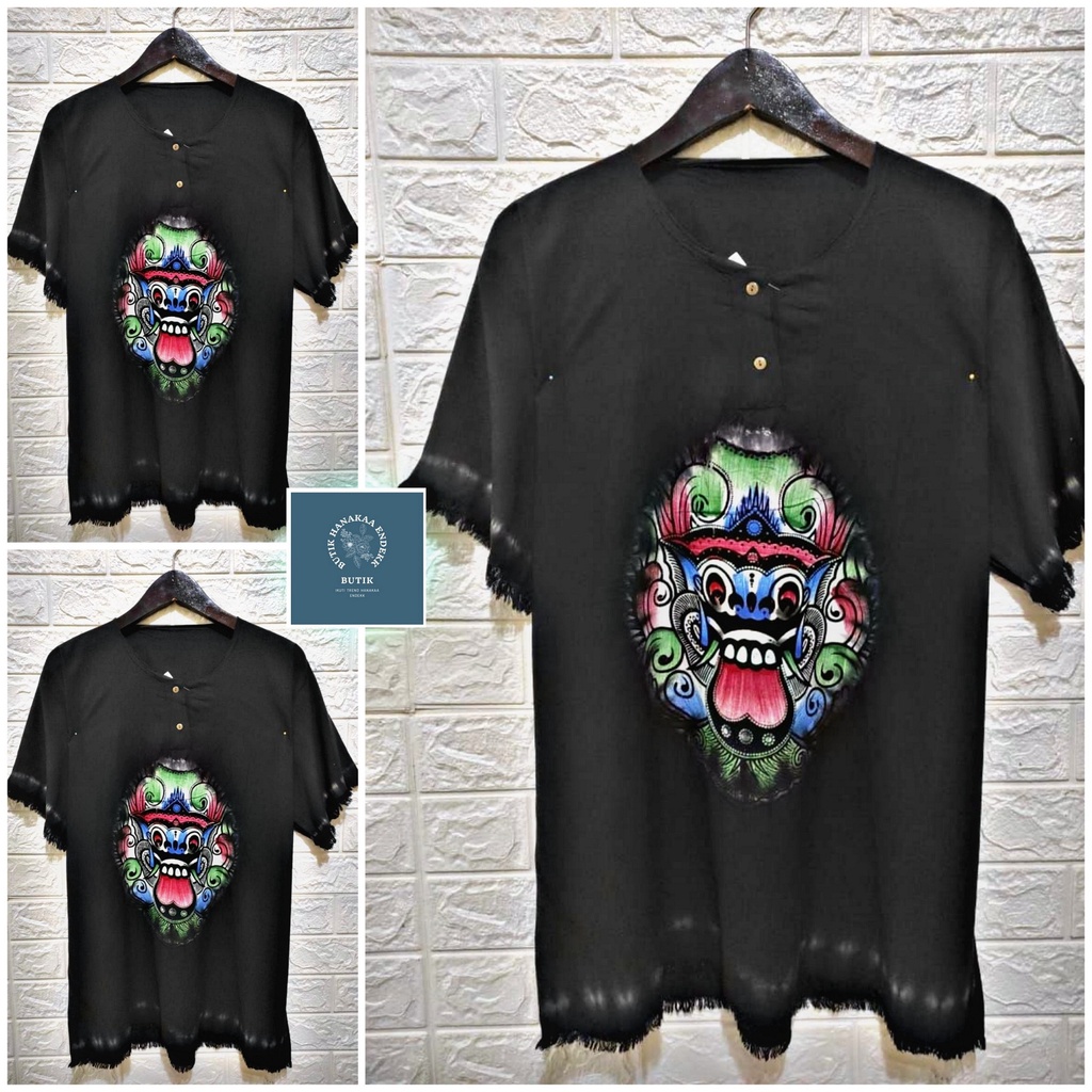 Baju Barong Bali Hitam Polos Pria/Wanita (Unisex)