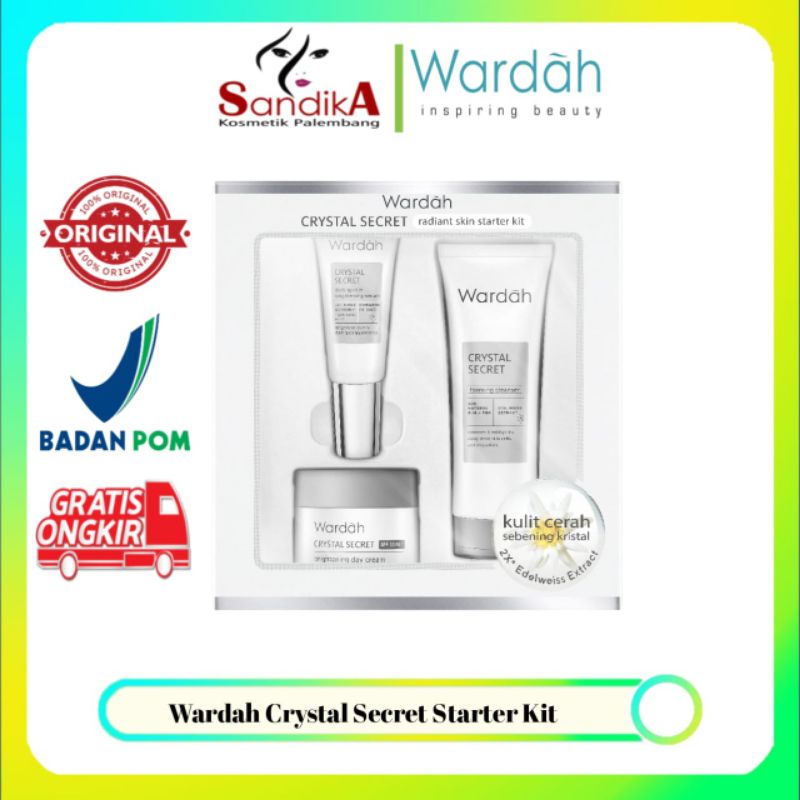 Wardah Crystal Secret Radiant Skin Starter Kit | Travel Size