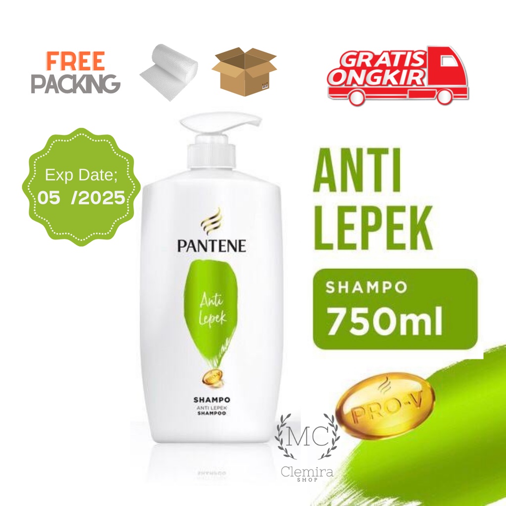Shampoo Pantene Anti Lepek 900 ml / Shampo Pantene Hijau 900 ml untuk hijab