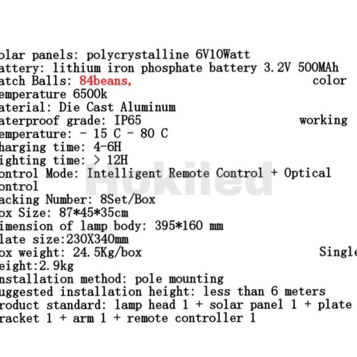 Lampu Solar Cell 80W Pju Led Solar Matahari 80 W Panel Surya 80 Watt #Original