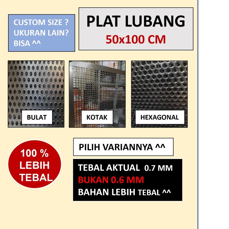 ♧ Plat  - Plat Besi Ram Speaker -  Ram Grill Plat Lubang ✭