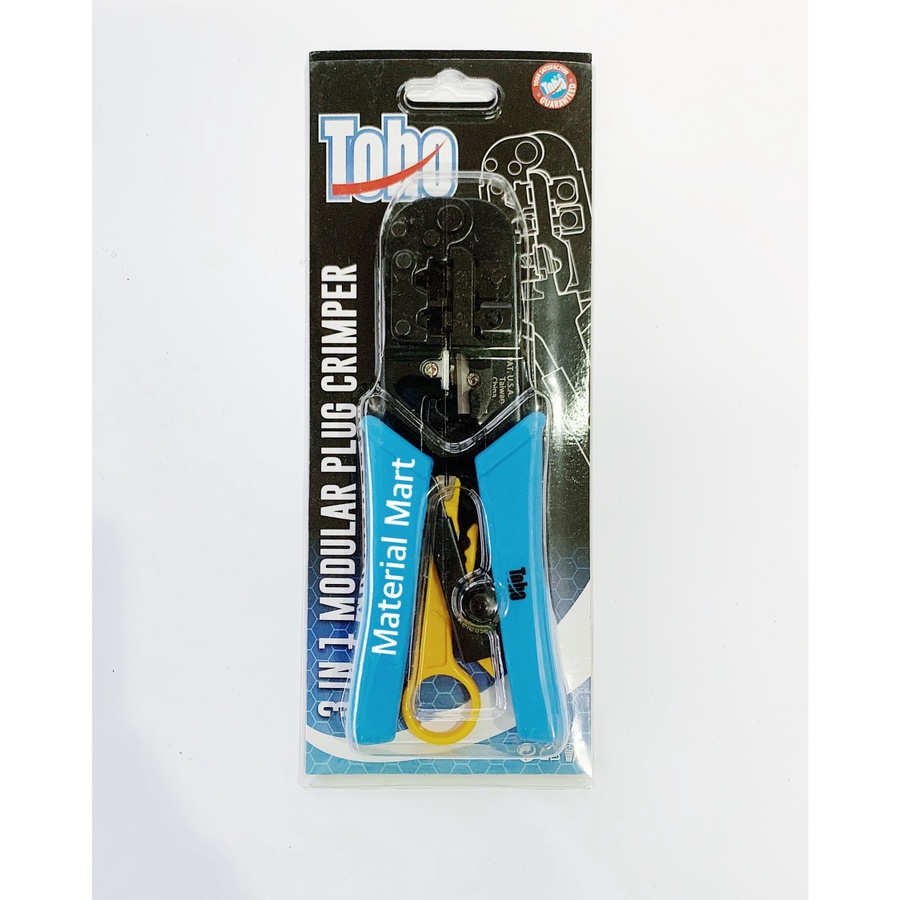 Tang Kupas Crimping TOHO PREMIUM Tool 3in1 Modular Plug Crimper ORI | Material Mart