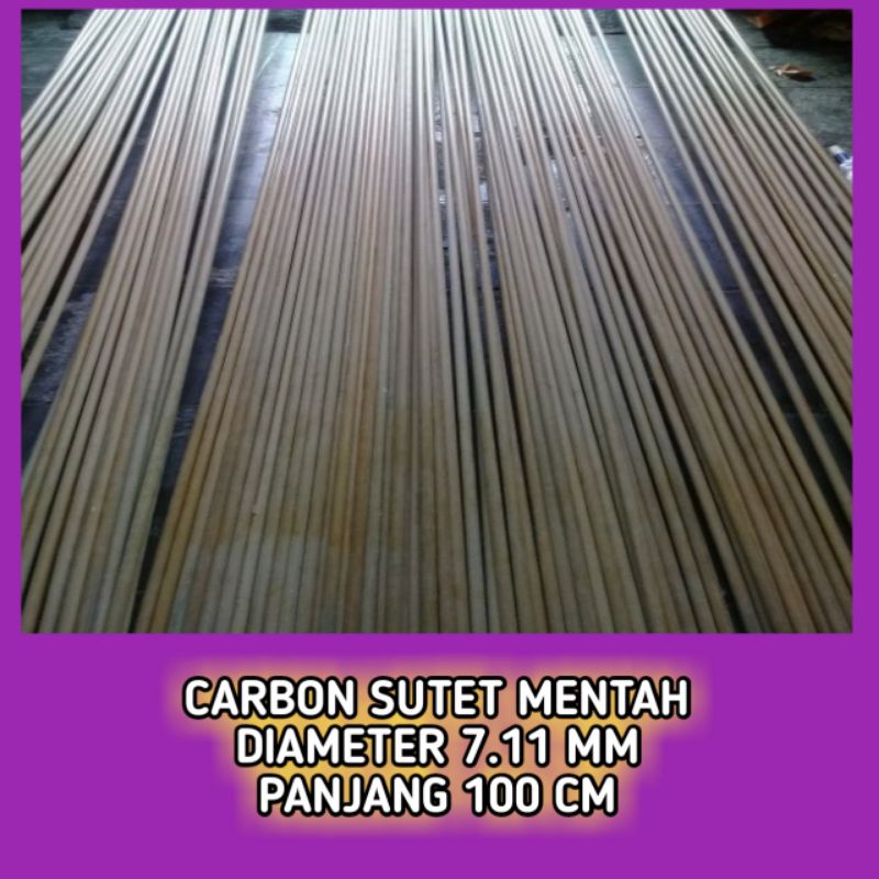 Carbon Sutet Mentah 7 mm 100 cm
