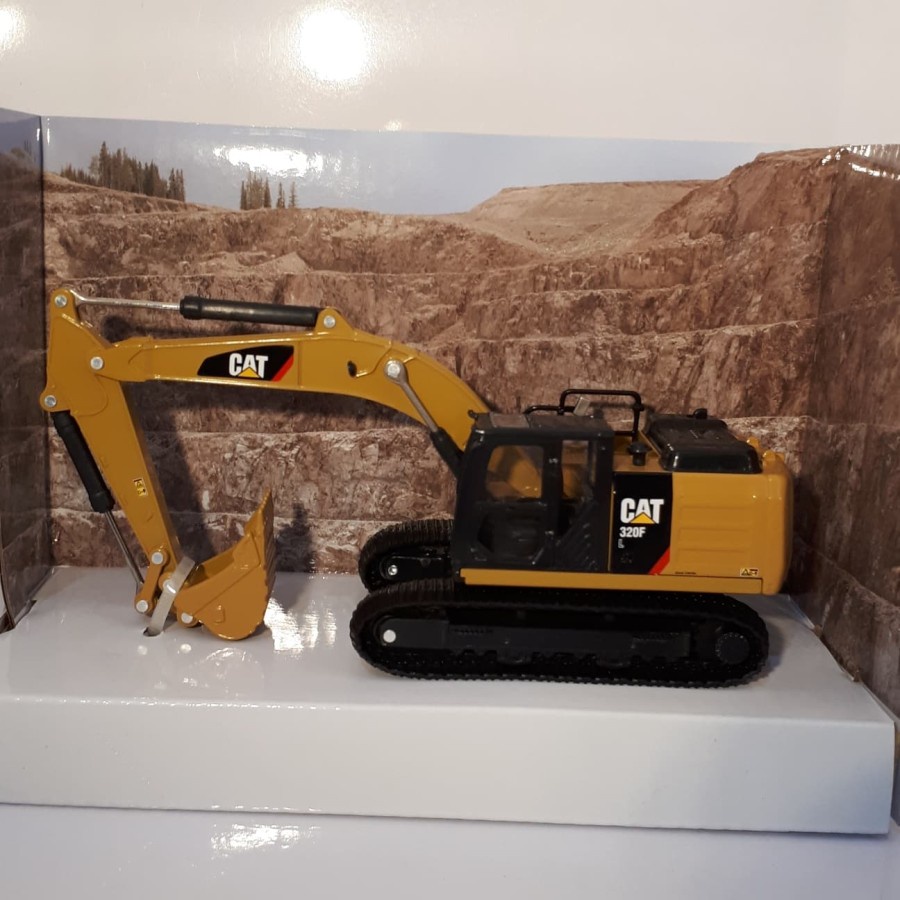 Miniatur Diecast Alat Berat Cat 320F L Hidraulic Excavator