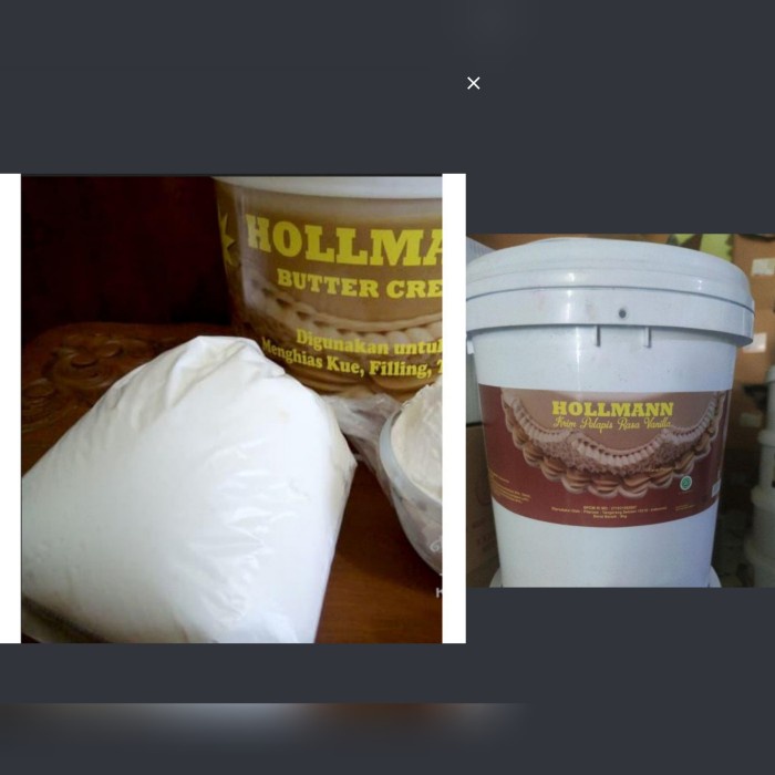 

[Ready Stock]Cod hollman buttercream vanilla repack 1kg
