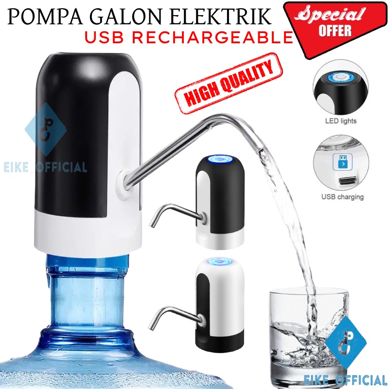 [EIKE] POMPA AIR GALON ELEKTRIK / DISPENSER POMPA AIR GALON USB CHARGER / POMPA AIR GALON PORTABLE