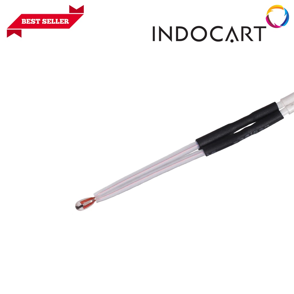 INDOCART NTC Thermistor 3D Printer 100K 1% B3950 80mm cable XH 2.54 2P