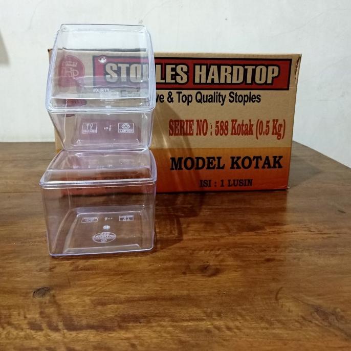 toples kue kering plastik hardtop 588 / kotak - 500 gr |gat
