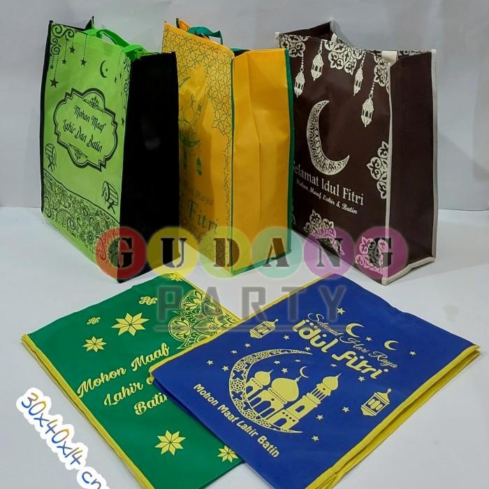 

Spunbond Jahit Idul Fitri Warna/Tas Lebaran/Tas Spunbond/Goody Bag 080