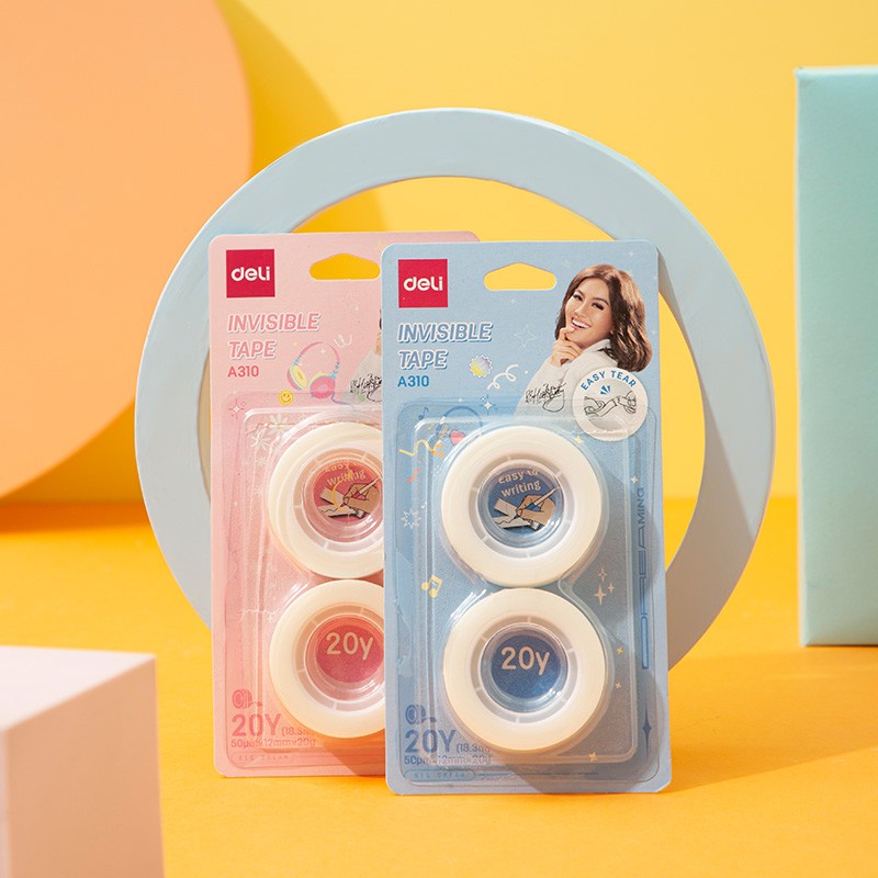 

Deli CA310 Invisible Tape X Agnez Mo / Selotip Transparan Non-Toxic