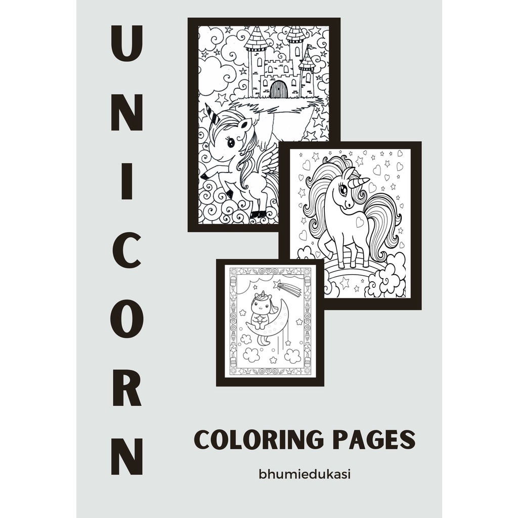 

111 LEMBAR MEWARNAI UNICORN / UNICORN COLORING PAGES