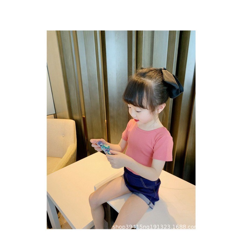 babyfit [3-8thn] baju kaos atasan bowback blouse multi warna baju import nyl-0612r