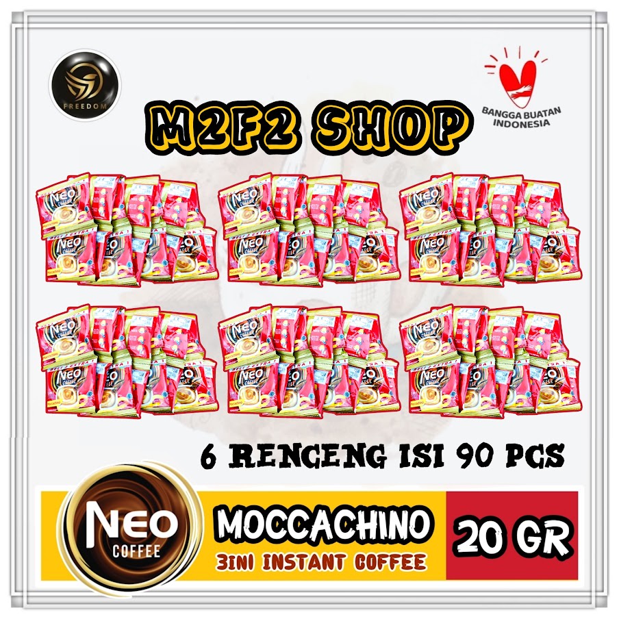 

Kopi Neo Coffee Moccachino 3in1 Sachet | GT - 20 gr (Kemasan 90 Pcs)
