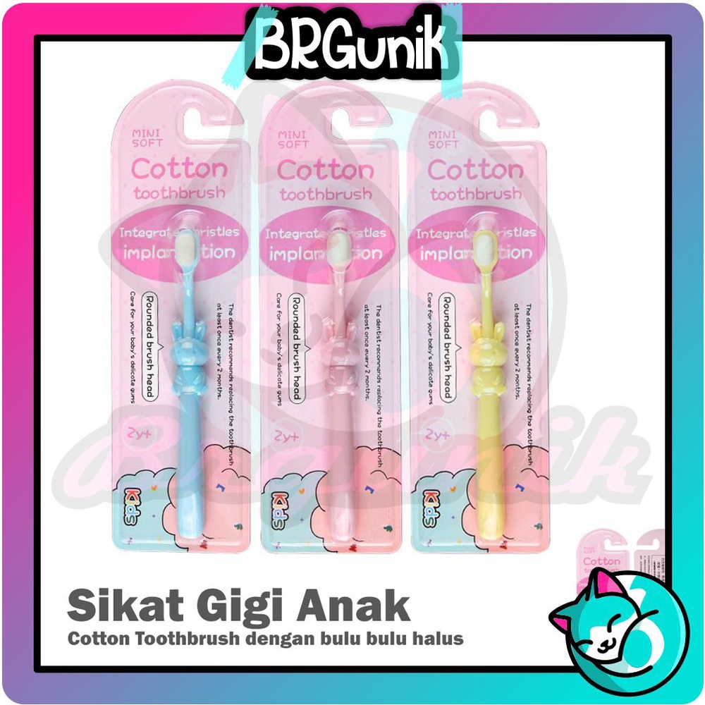 BRGUNIK Sikat gigi anak bentuk kelinci lucu/Toothbrush baby lembut 1-12 tahun R578