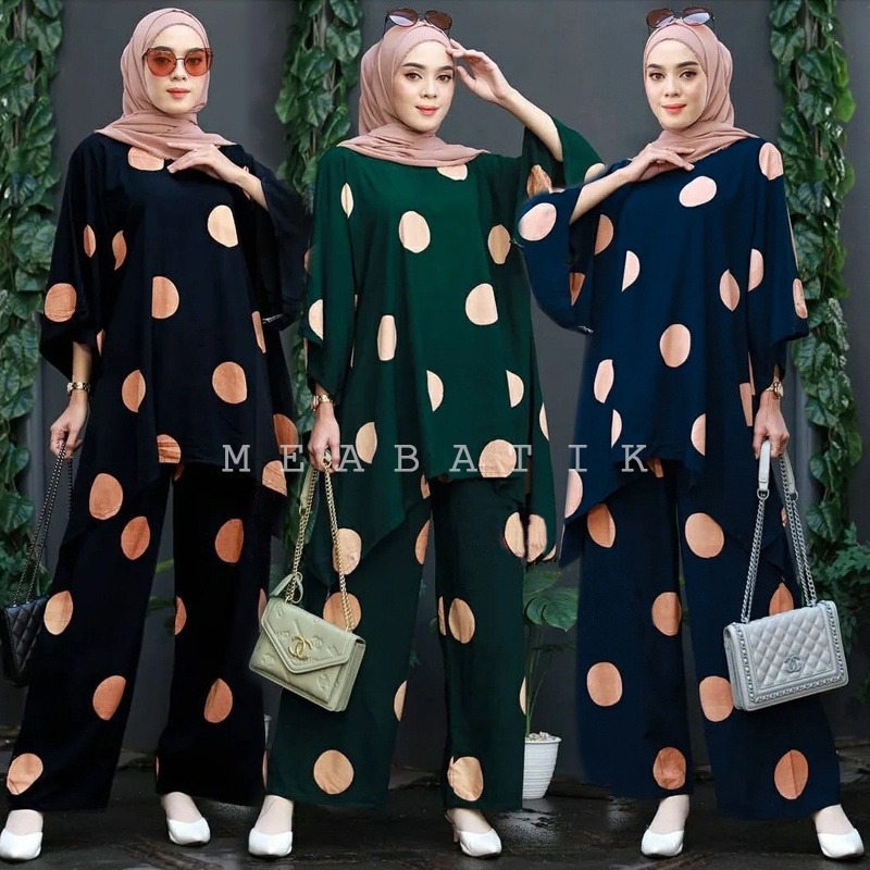 Setelan Wanita Waka Waka Asiya Jumbo Set - Satu Set Baju dan Celana - Baju Setelan Wanita Dewasa - Bahan Premium