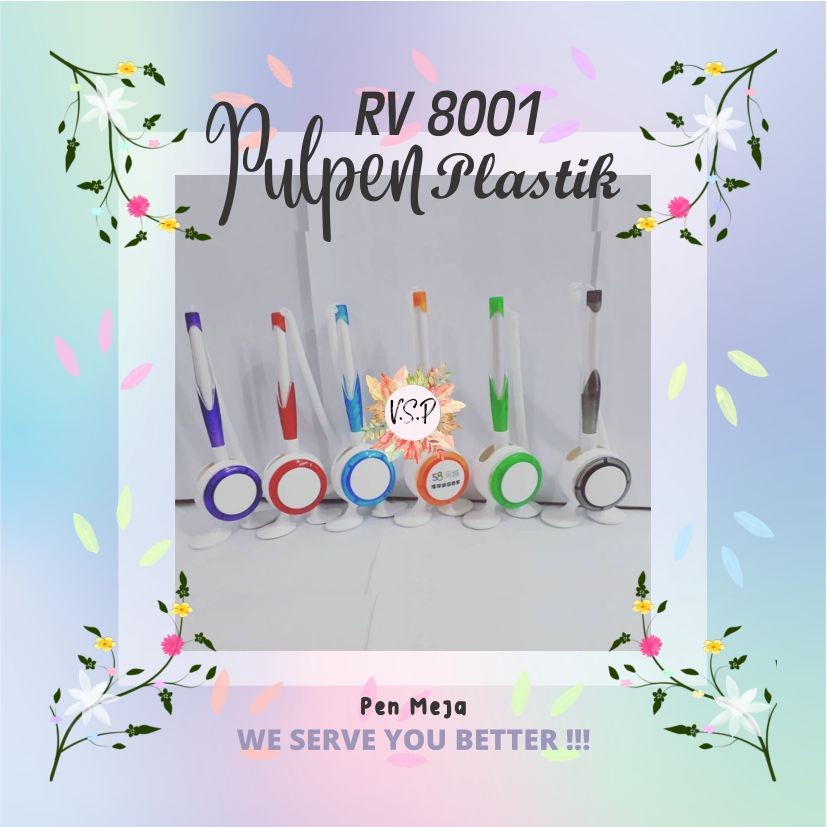

Pulpen Plastik Meja RV 8001 / Souvenir Wedding Seminar kit Murah