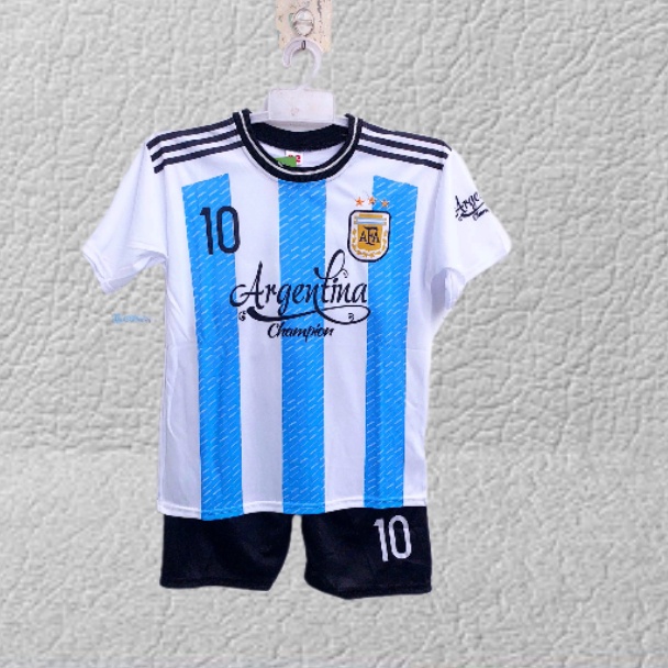 COD CUSTOM NAMA SETELAN BAJU BOLA ARGENTINA/BAJU BOLA ANAK ARGENTINA