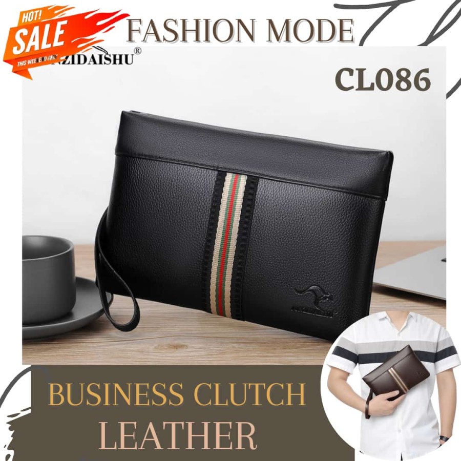 Clutch Casual Style Terbaru Multifungsi Kulit PU Leather Business Clutch Fashion R1X2 branded Gaya K