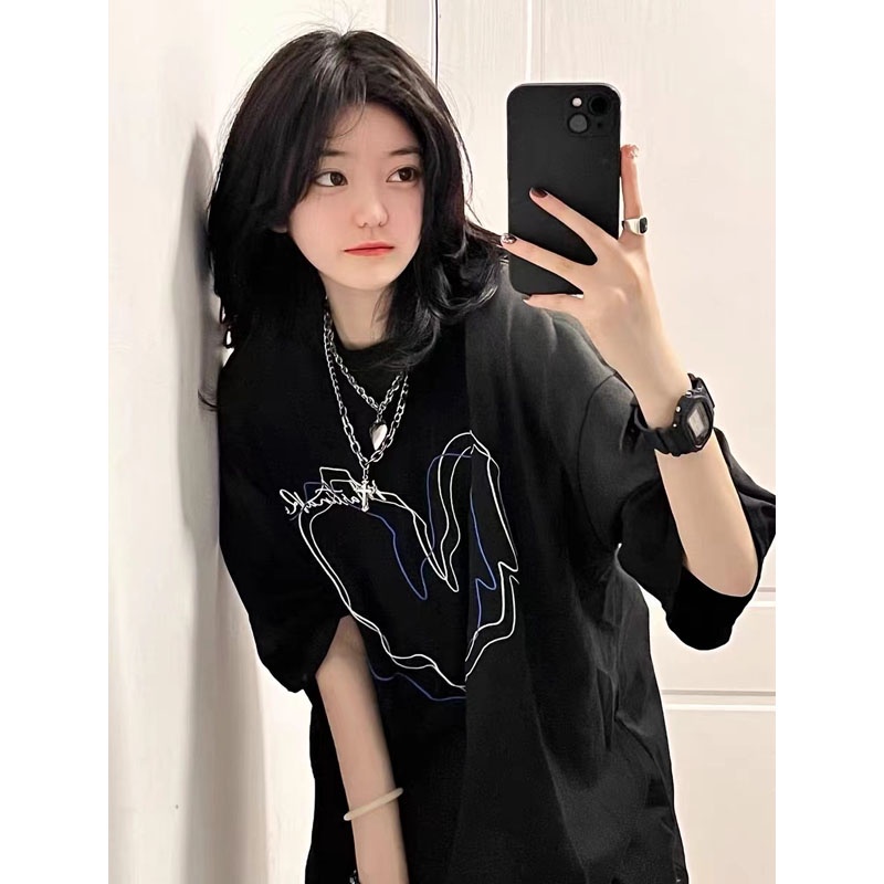 Kaos Oversize Korean Kekinian Love Make It