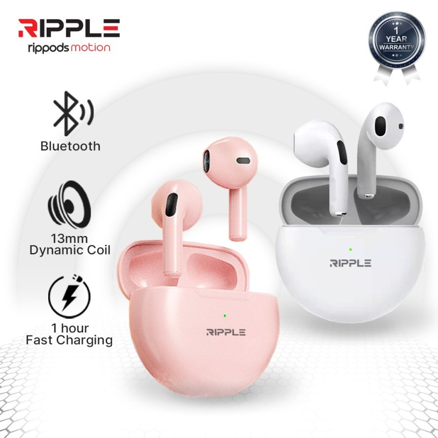 Ripple Rippods MOTION TWS Headset Bluetooth Earphone Best Sound Qulity