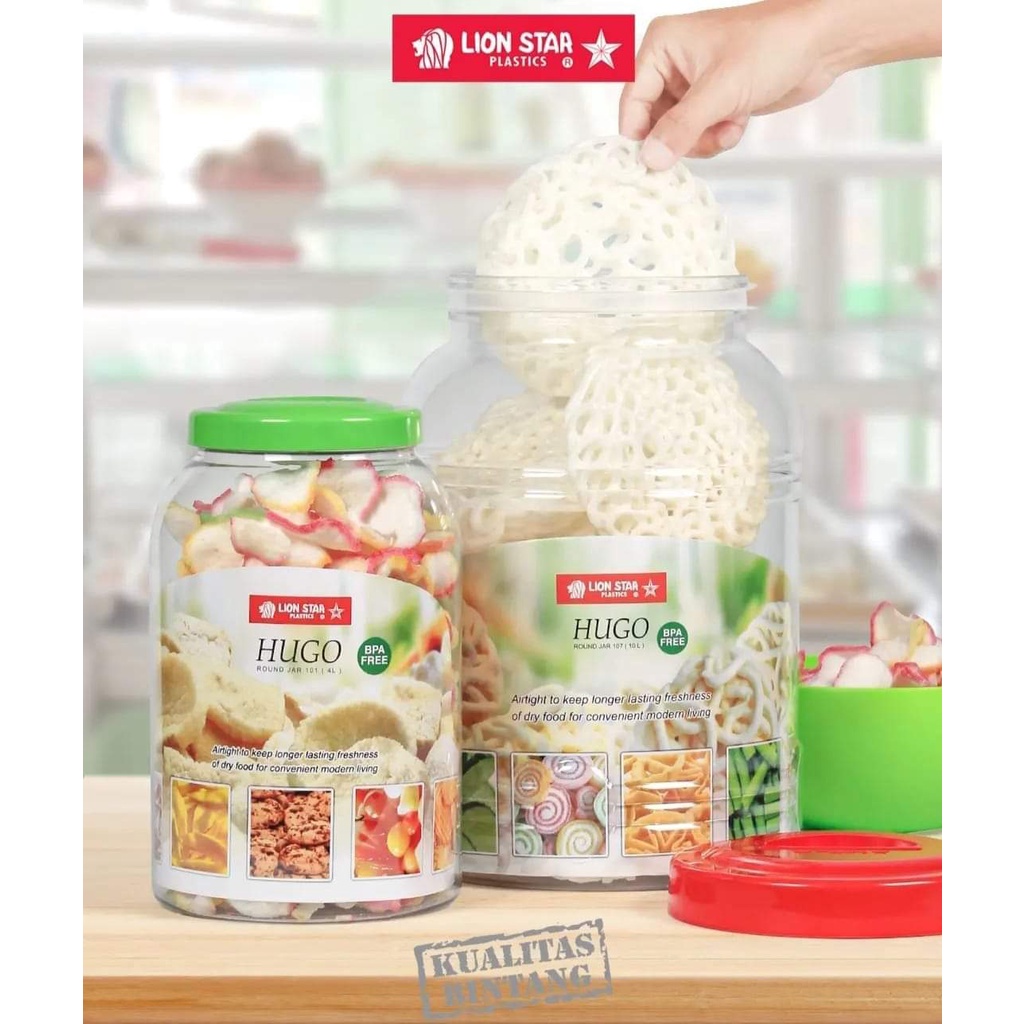 Toples kerupuk kedap udara ukuran lengkap/ toples besar/toples jumbo/toples serbaguna/toples bening/