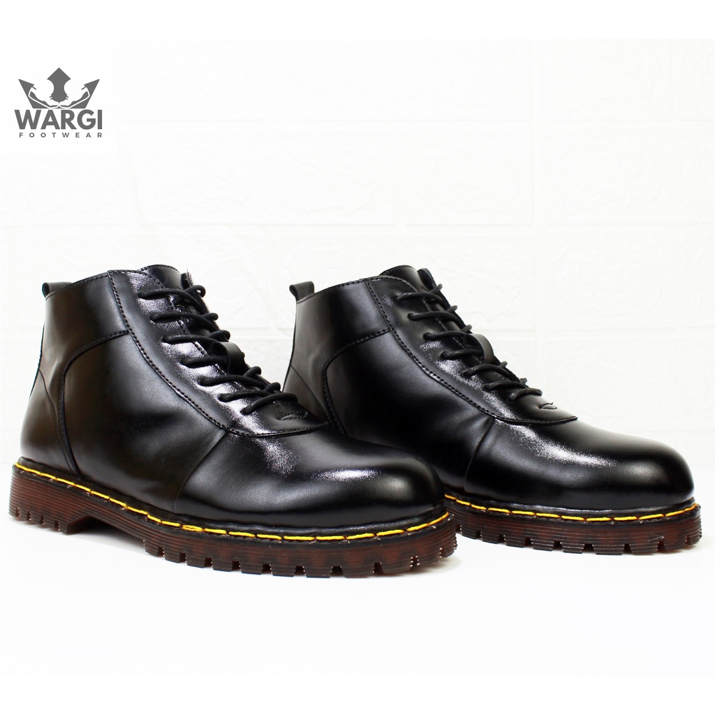 38-43 WARGI WR01 - Sepatu Formal Sepatu Kerja Dokmart Boot Pria Wanita Sepatu Tinggi Dr. Martins