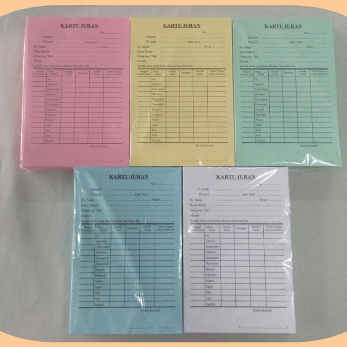 

Kartu Iuran - Kartu Custom - Kartu Arisan - Cetak Kartu SPP, Iuran, Pembayaran, Sumbangan, Kartu Hadir, Tabungan