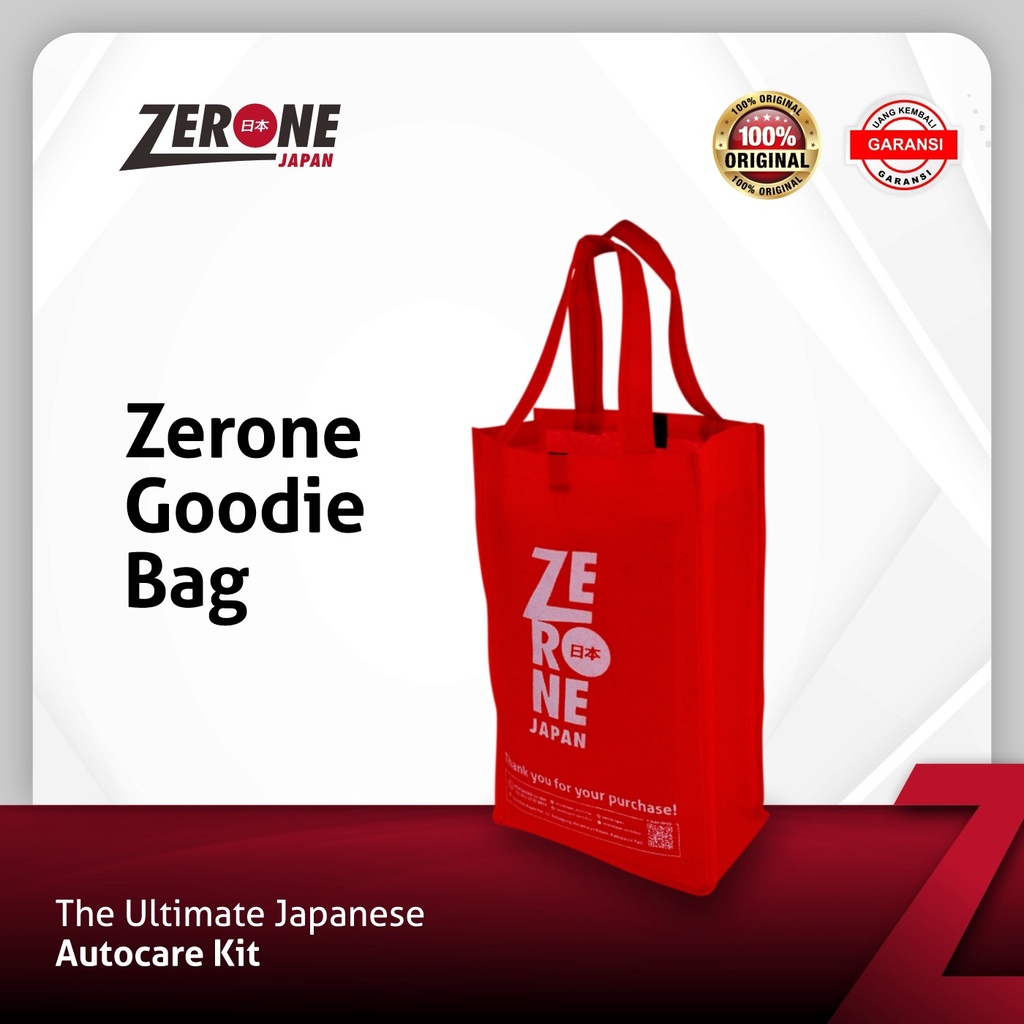 Goodie Bag Zerone Japan Tas Hampers Mewah Warna Hitam Putih