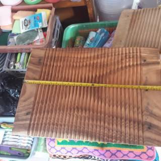 Papan Cuci Baju Kayu Jati / Penggilasan Baju Kayu Jati 40Cm X 60Cm