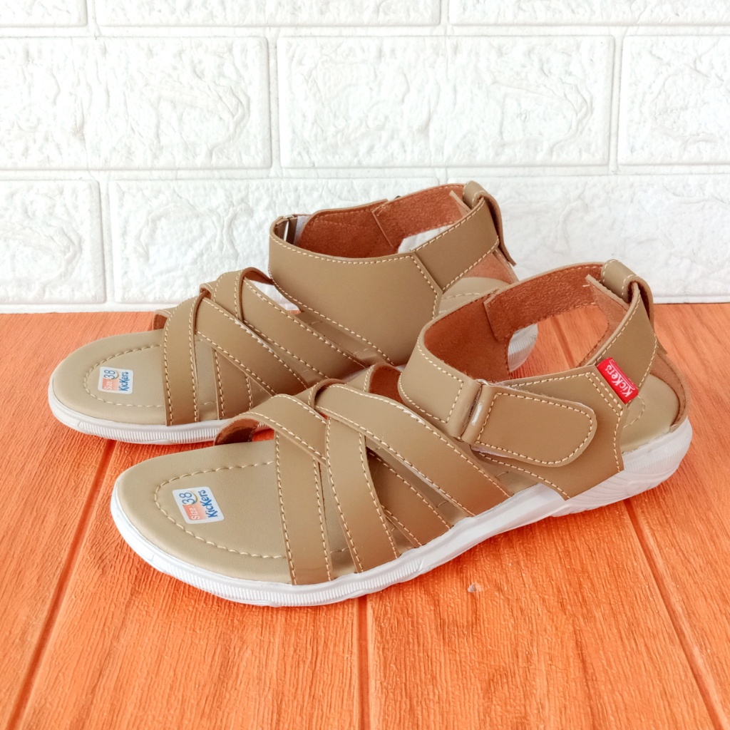 Sandal Wanita Let Wedges Kenzi Fz Hak 2cm Size 37-40