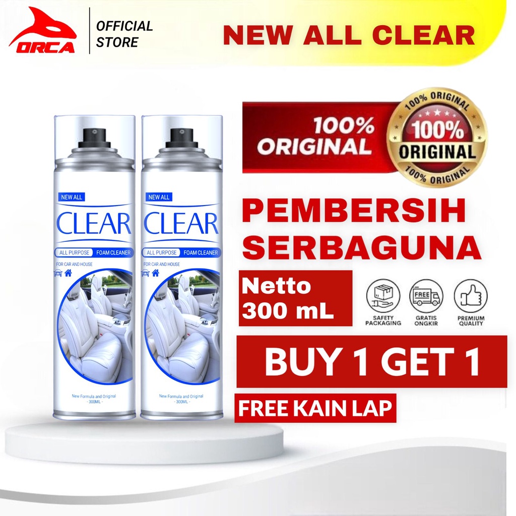 Buy 1 Get 1 New All clear foam pembersih serbaguna 300ml