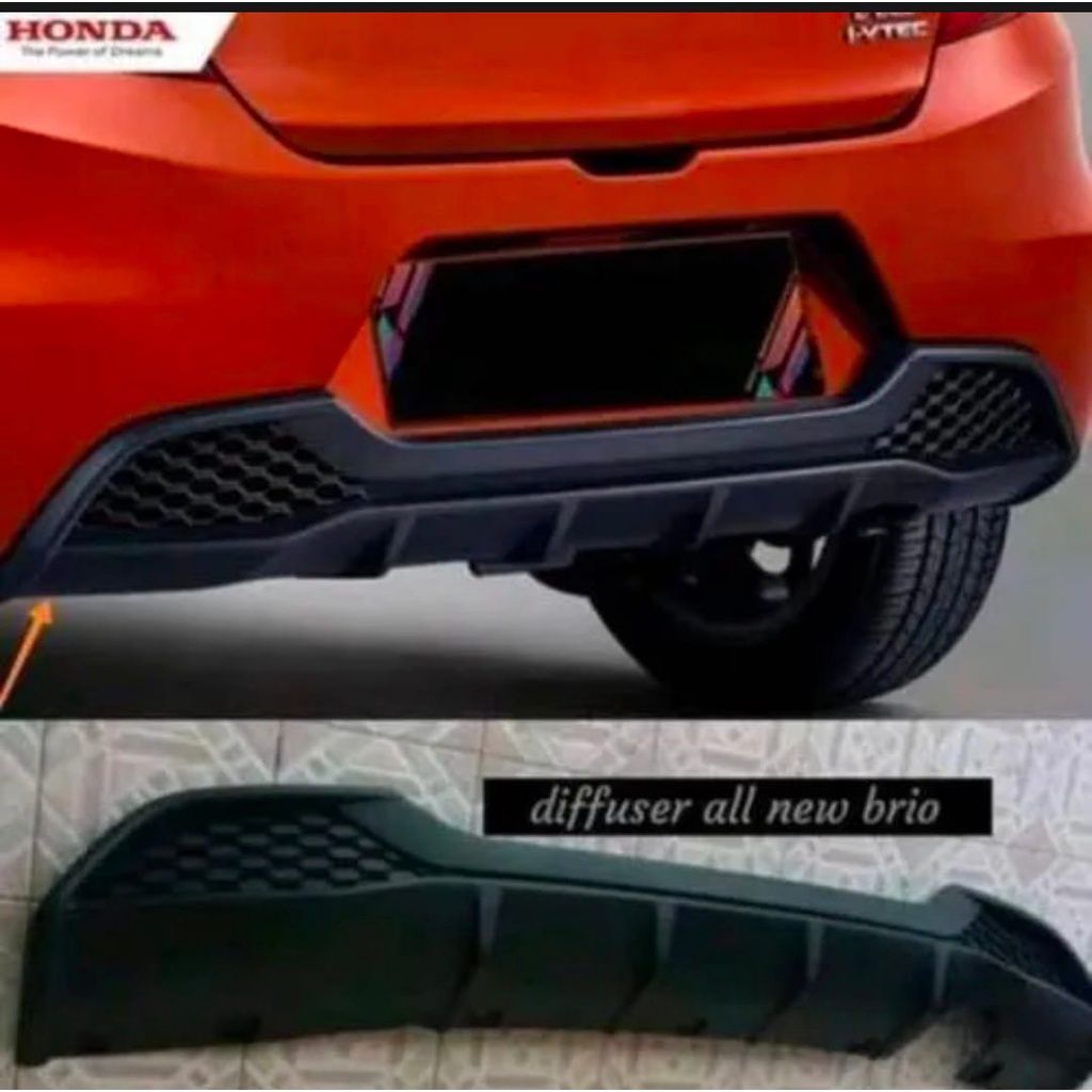 Diffuser Urbanit Honda Brio 2018-2022 (Bemper Belakang Honda Brio)