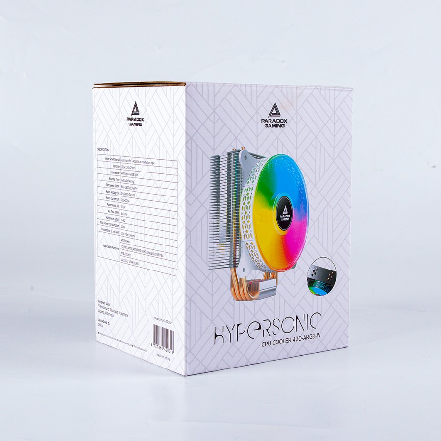 Paradox Hypersonic CL-420 White ARGB CPU Cooler