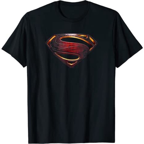 Baju Kaos Dewasa Justice League Movie Superman Logo T-Shirt Pakaian Fashion Katun Pria Wanita Distro