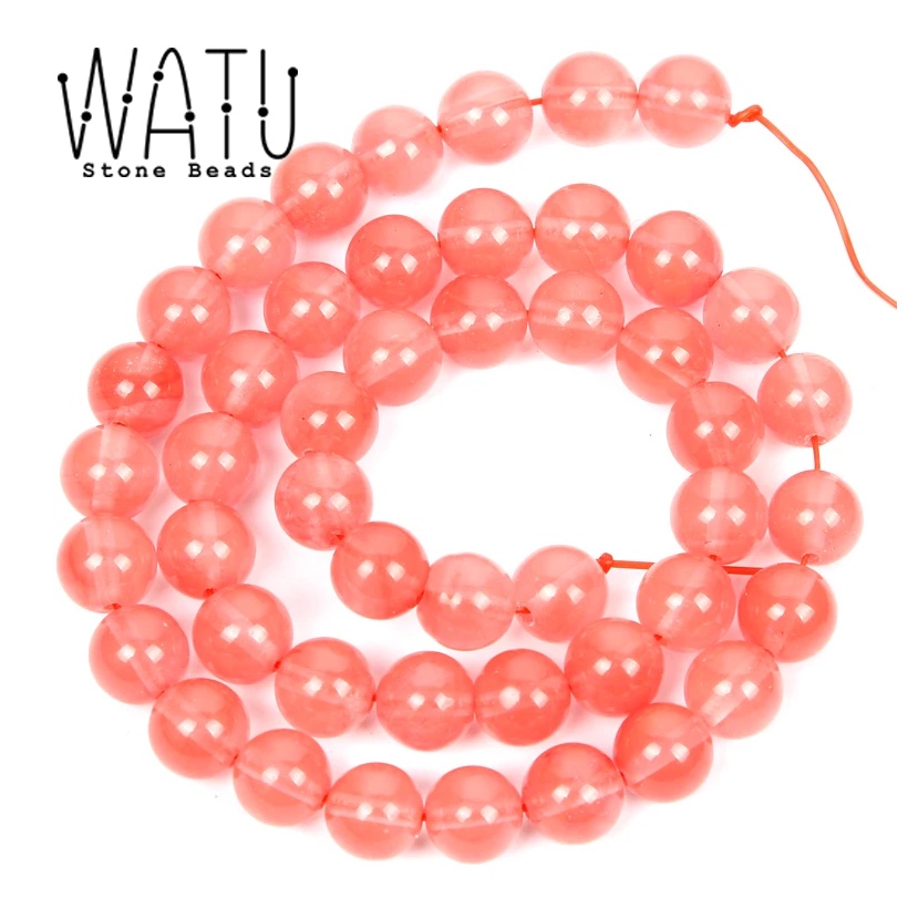 Manik Batu Pink Watermelon 4mm 6mm 8mm