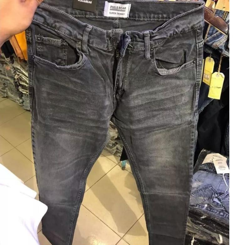 Paket Terbaik CELANA JEANS PULL&BEAR PRIA GREY WASH WHISKER PRIA PULL AND BEAR PNB PULLANDBEAR PULL 