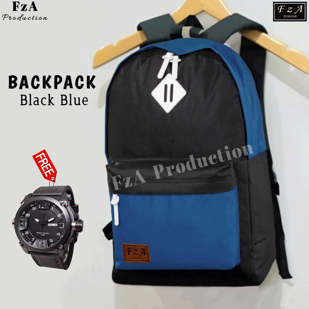 FzA Official - Tas Ransel Punggung Distro Casual Pria Wanita / Tas Ransel Laptop Backpack Original - BBQS