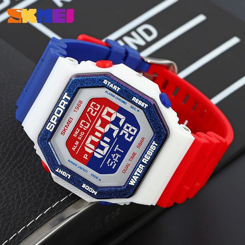 SKMEI 1988 Jam Tangan Pria Digital Sport Anti Air 5 Bar WATCHKITE WKOS