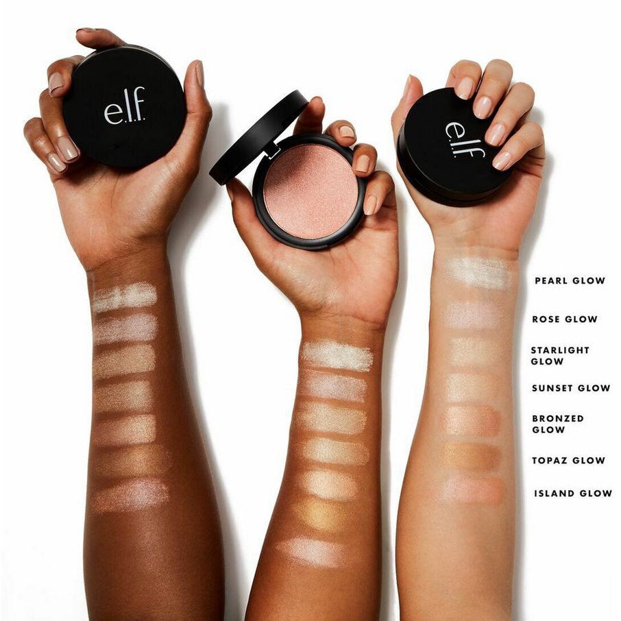 PROMO MURAH ELF Cosmetics Shimmer Highlighting Powder (8 gr) Sunset Glow Highlighter Pipi Wajah ORI USA