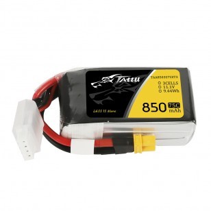 Baterai Lipo Tattu 850mAh 3S 75C XT30 11.1V