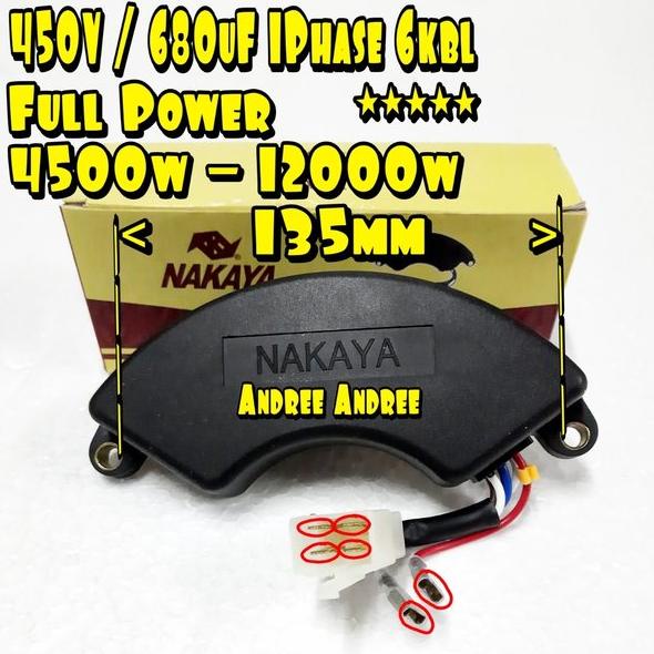 AVR 450 V 680 uF Sabit Genset - Generator Bensin Diesel 5000 6000 7000 9500 watt Plastik  Nakaya