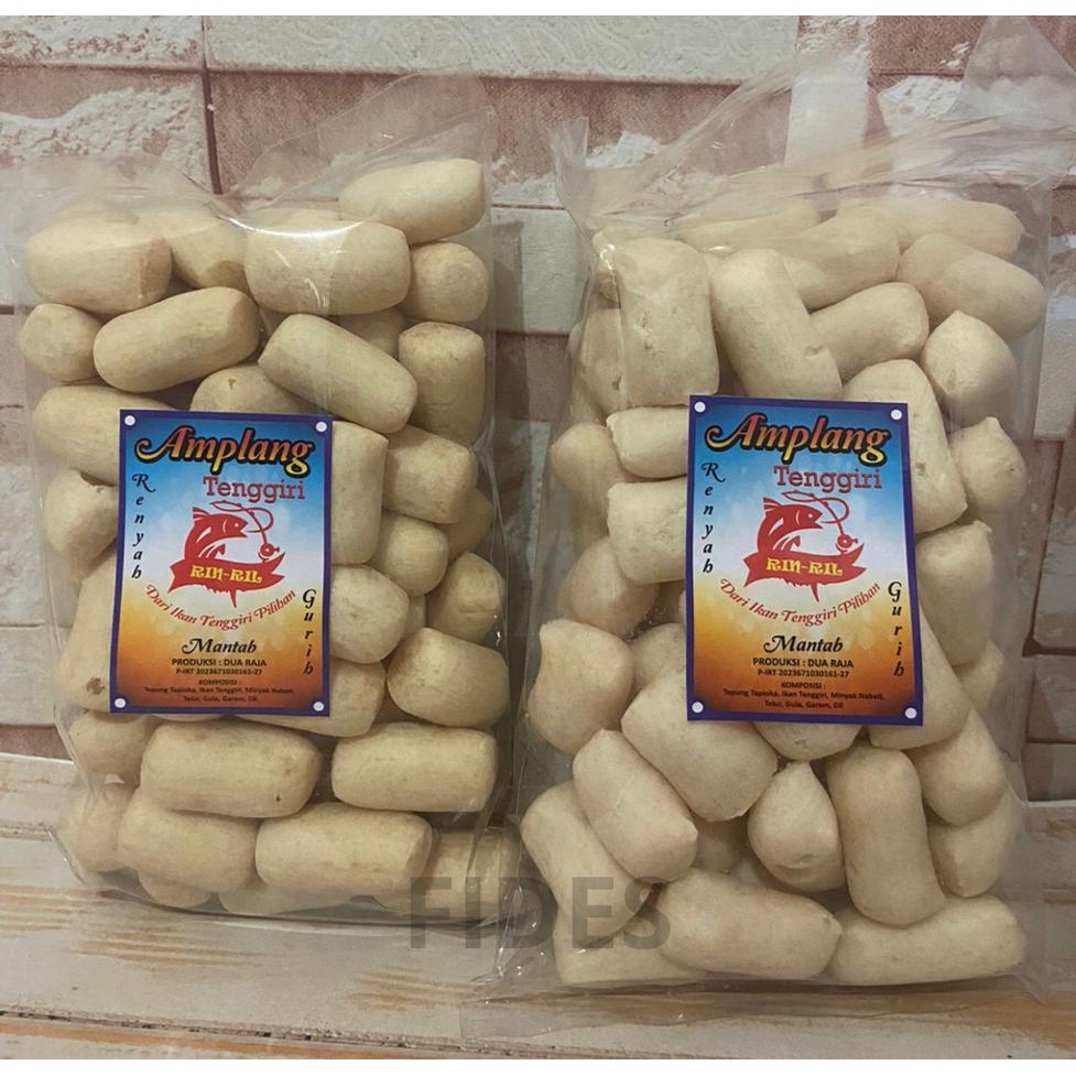Kerupuk Bangka Rin Ril Ikan Tenggiri - AMPLANG - DARI IKAN TENGGIRI PILIHAN Dengan Enak Rasa Renyah 