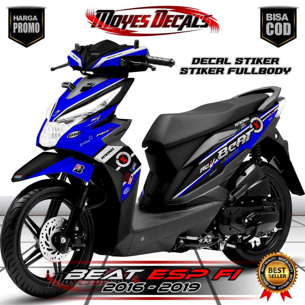 Decal Beat Esp FI 2016 Fullbody / Stiker Variasi Beat Esp 2017 / Decal Variasi Beat New FI 2018 2019