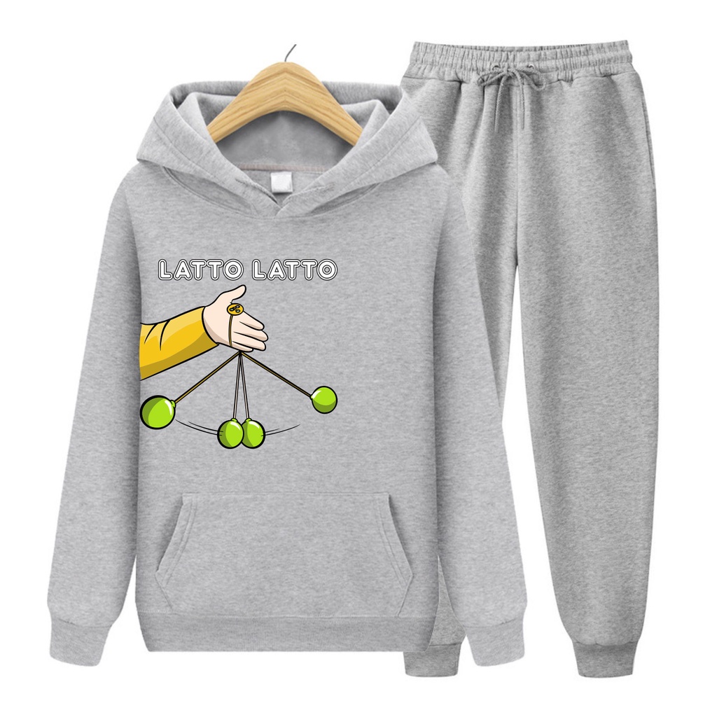 Lato Lato Viral Setelan Dan Atasan Sweater Hoodie Anak Laki Laki/Perempuan Usia 4-13+Tahun Bisa Bayar Ditempat COD