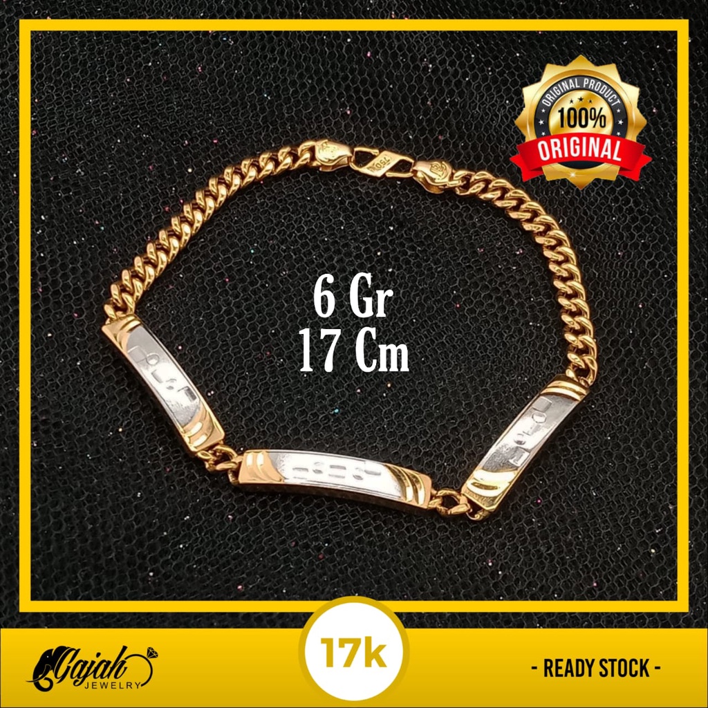 Gelang Emas 17K - 6 Gr Kadar 750 - 4486