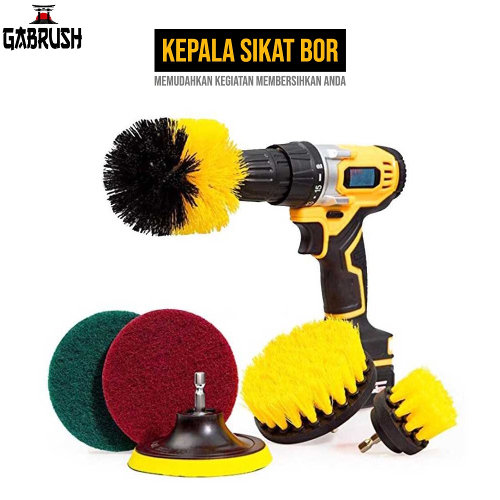 Mata Bor Sikat Power Cleaning Brush Head Set
