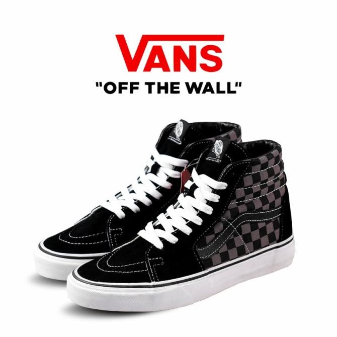 Vans Sk8 HI Checkerboard Black Pewter Original