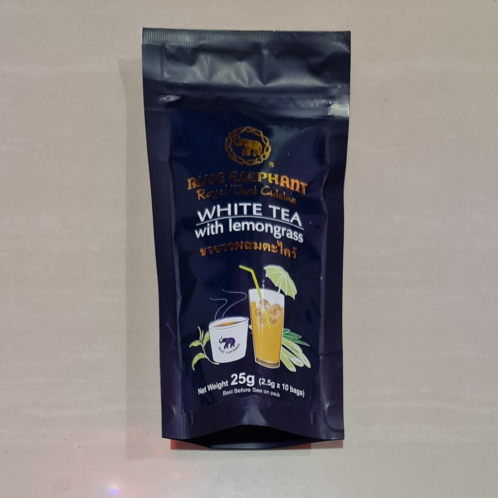 Blue Elephant Royal Thai White Tea with Lemongrass 10 x 2.5 Gram