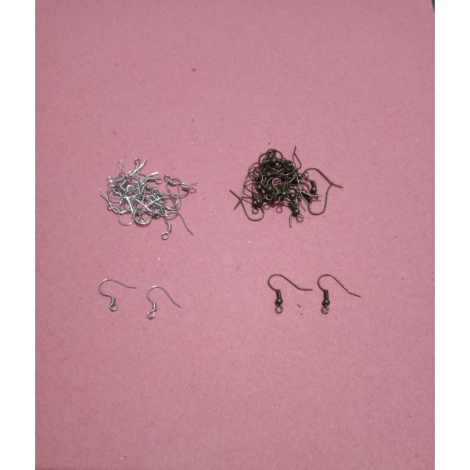 20 pcs Kait Anting Bahan Aksesoris Anting